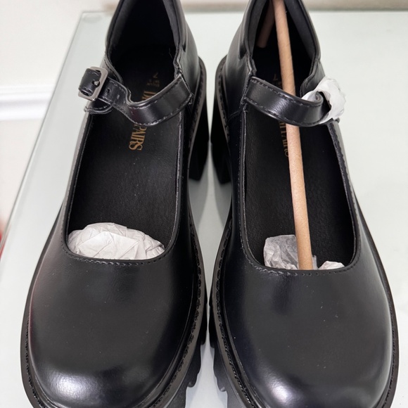 NIB - Dream Pairs Black Platform Mary Janes Pumps - Picture 6 of 7
